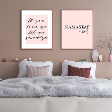 Blush Namastay In Bed - D'Luxe Prints