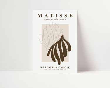 Brown Matisse Curves - D'Luxe Prints