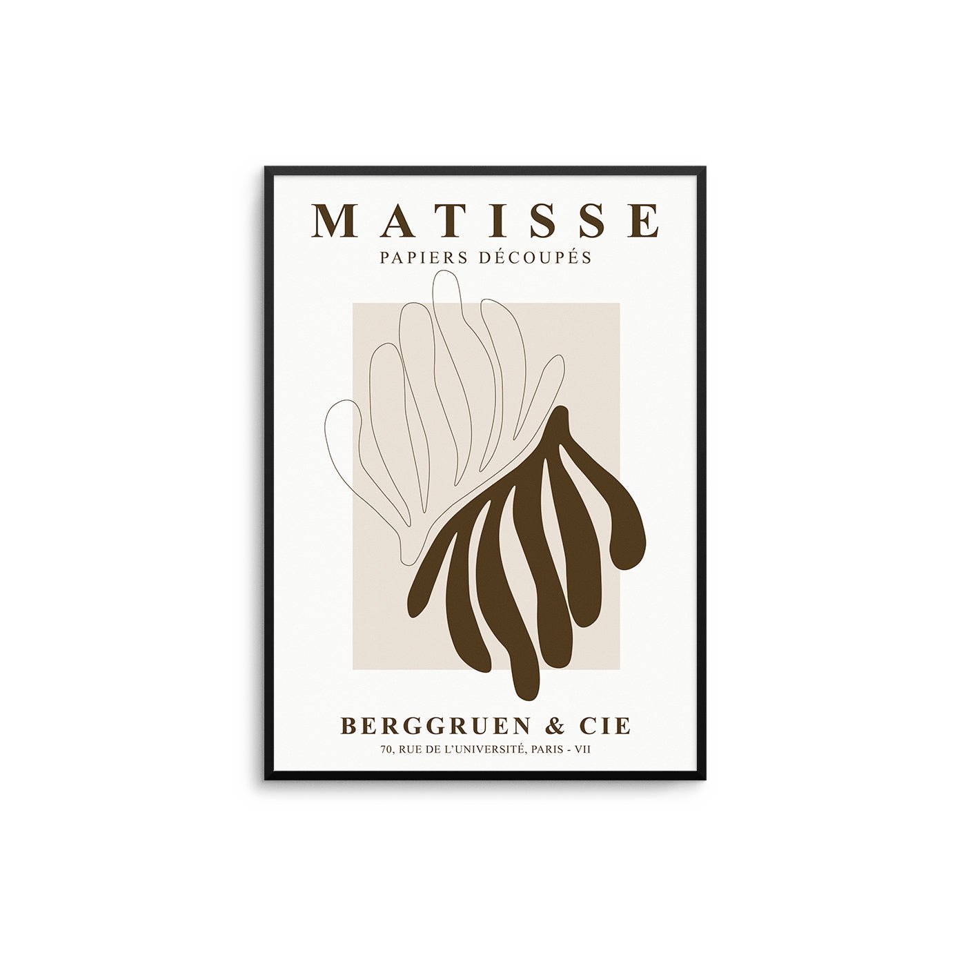 Brown Matisse Curves - D'Luxe Prints
