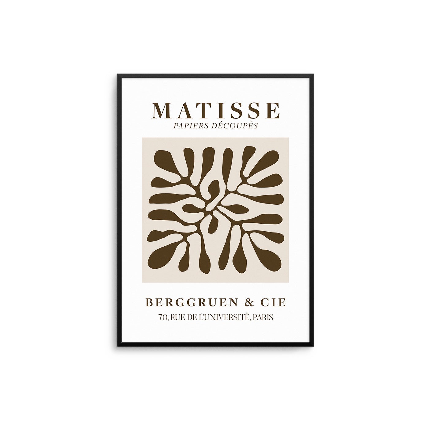Brown Matisse Cut Outs - D'Luxe Prints