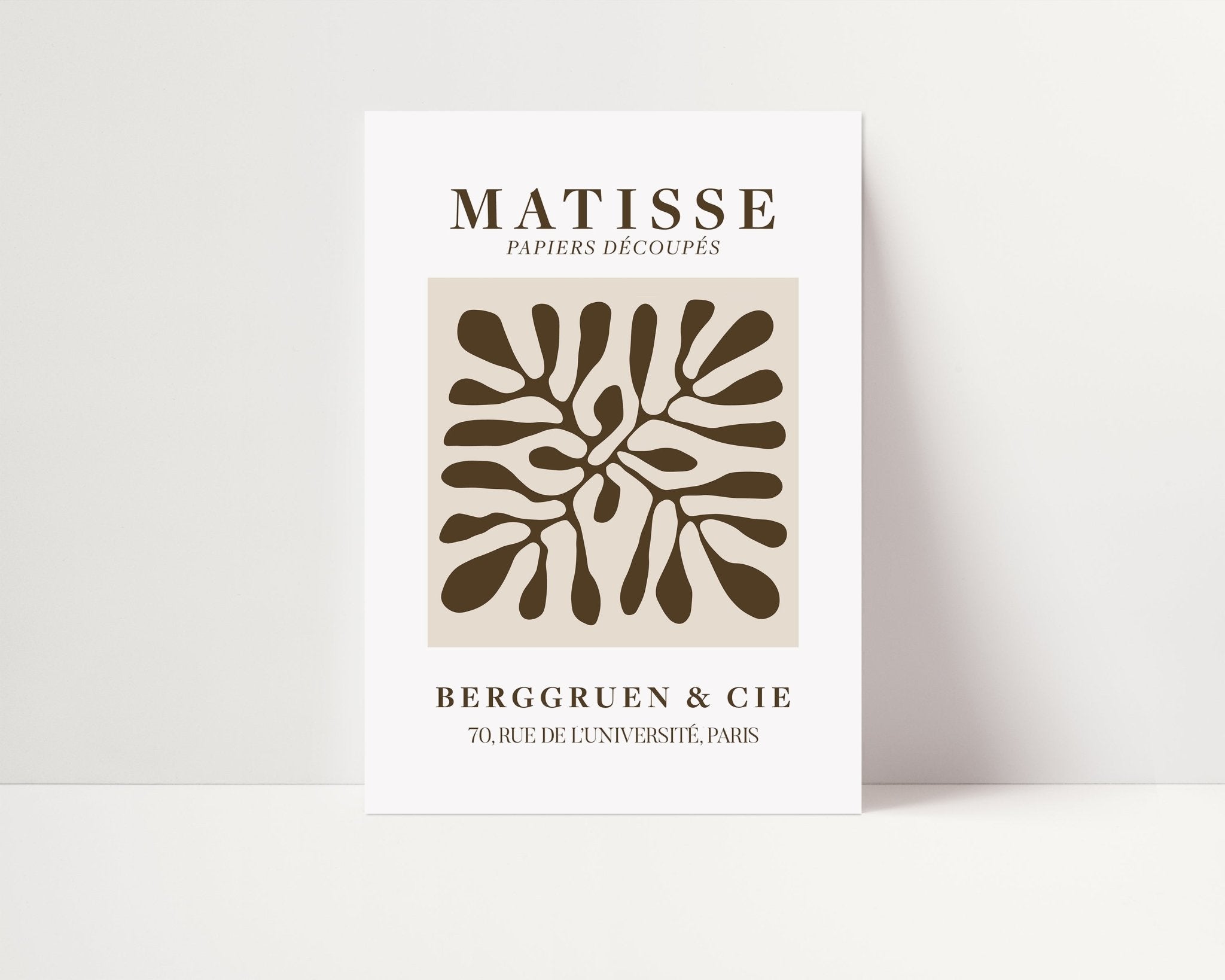 Brown Matisse Cut Outs - D'Luxe Prints