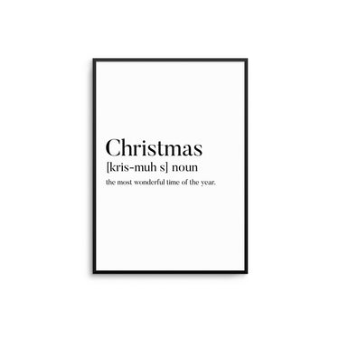 Christmas Definition - D'Luxe Prints