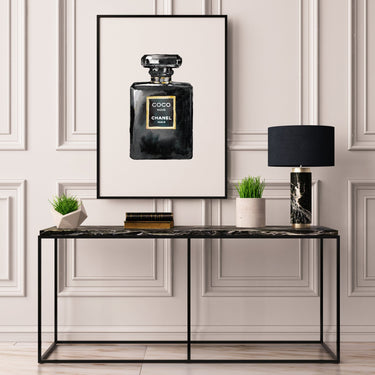 CoCo Noir Perfume Illustration Print - D'Luxe Prints