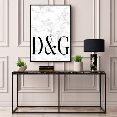 Couple Double Initial Print A - Z - D'Luxe Prints