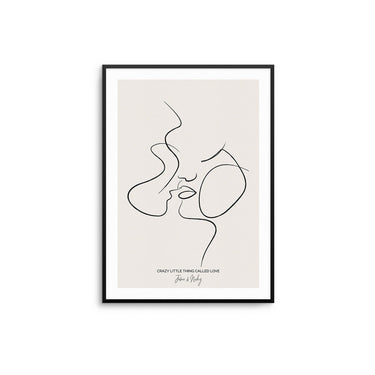 Crazy Little Thing Called Love - Personalised Poster - D'Luxe Prints