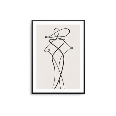 Curve Woman Lines - D'Luxe Prints