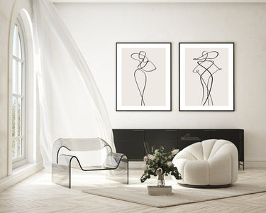 Curve Woman Lines - D'Luxe Prints