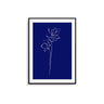 Daffodil Flower Outline - Navy - D'Luxe Prints
