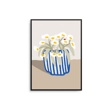 Daisy Vase Poster - D'Luxe Prints