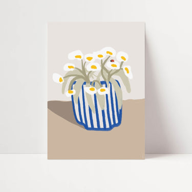 Daisy Vase Poster - D'Luxe Prints