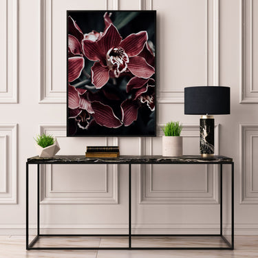 Dark Pink Flowers Close Up - D'Luxe Prints