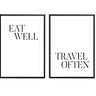 Eat Well | Travel Often Set - D'Luxe Prints