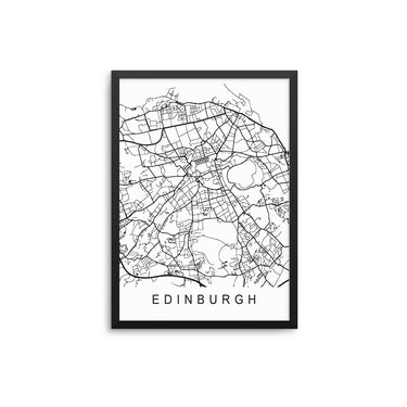 Edinburgh Outline Map - D'Luxe Prints