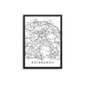 Edinburgh Outline Map - D'Luxe Prints