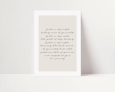 Fall In Love Letter - D'Luxe Prints