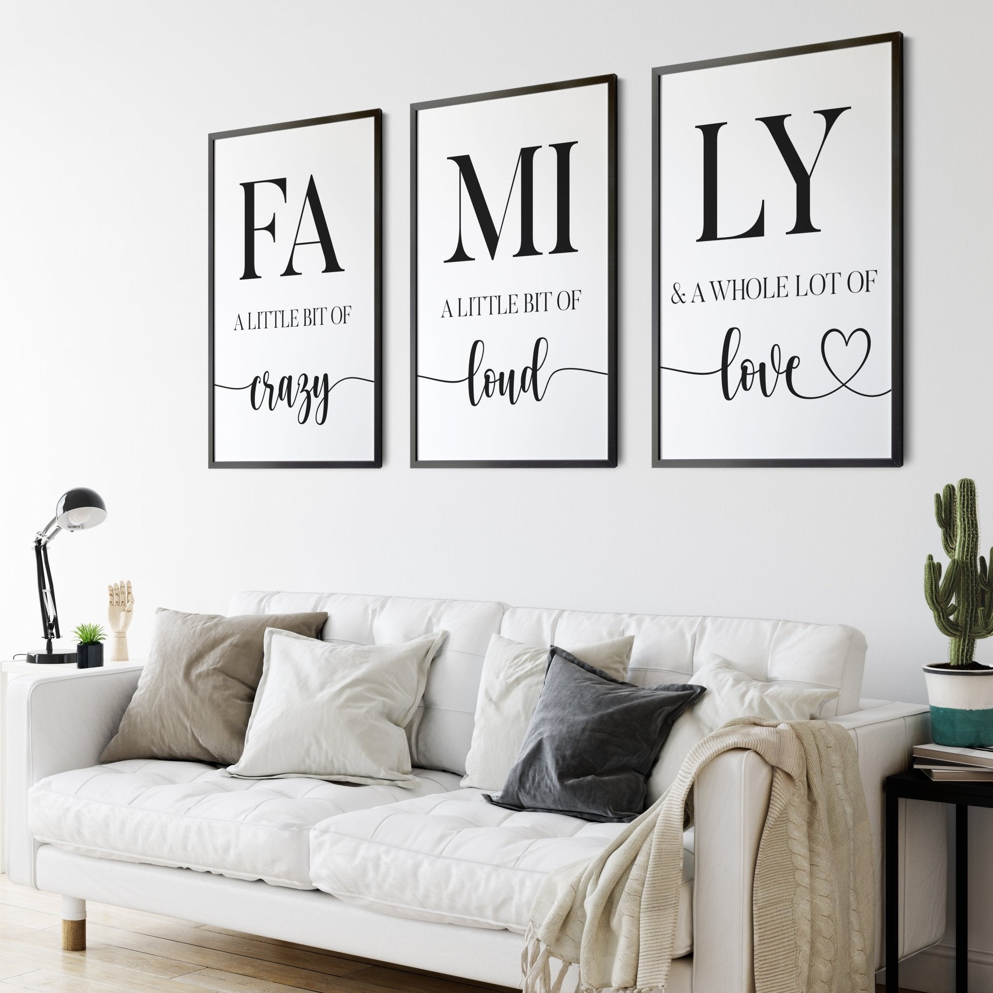Family Love Set of 3 Prints – D'Luxe Prints