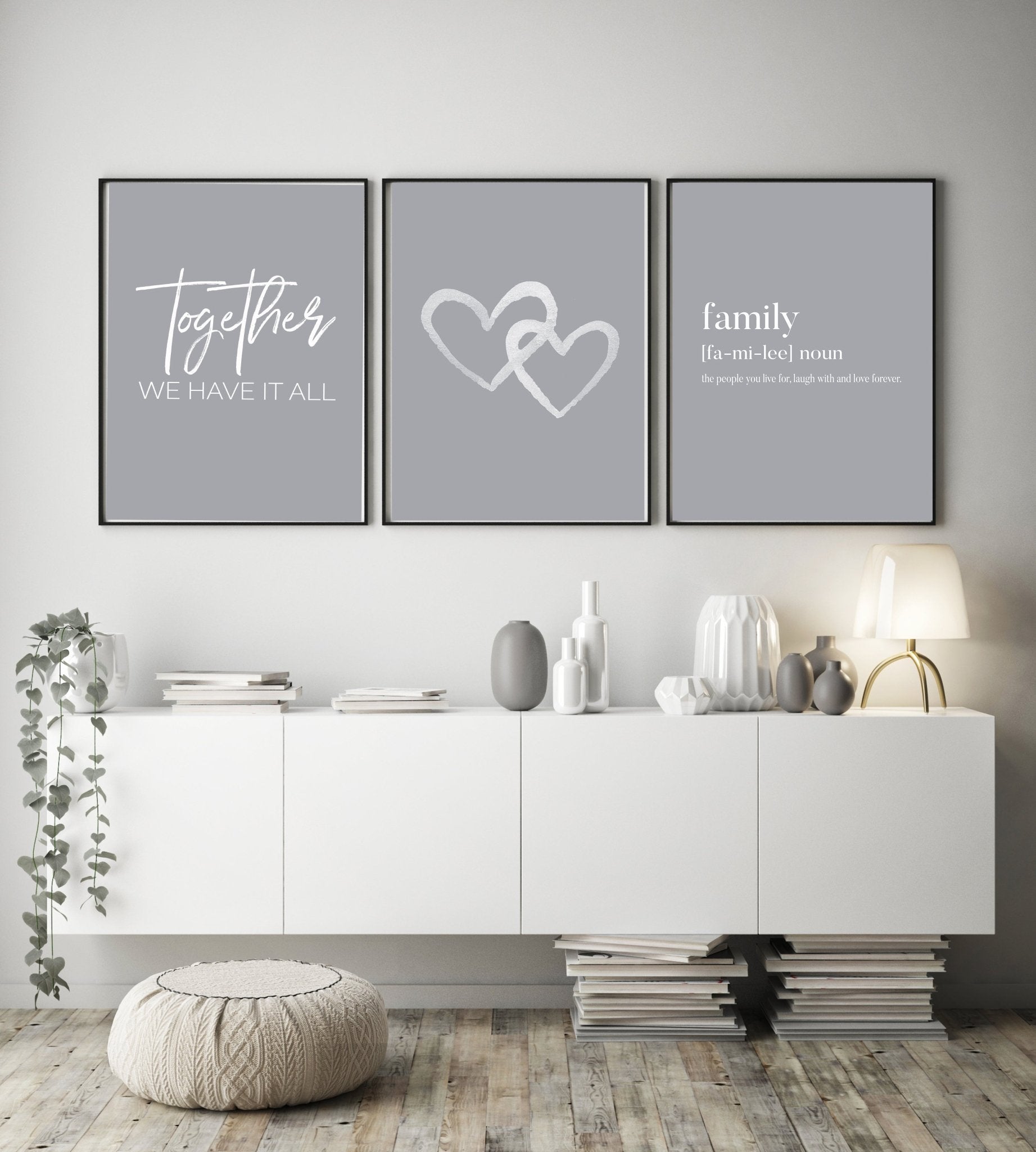 Family Noun Grey - D'Luxe Prints