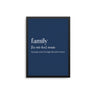 Family Noun Navy Blue - D'Luxe Prints