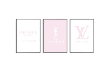 Fashion Darling... Pink Trio Poster Set - D'Luxe Prints