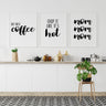 First Coffee | Chop It | Nom Trio Set - D'Luxe Prints