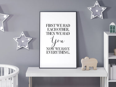 First We Had Each Other - D'Luxe Prints