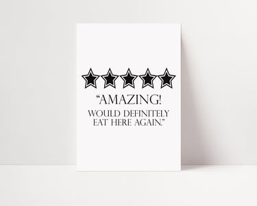 Food Reviews - D'Luxe Prints