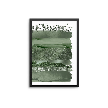 Forest Green Strokes - D'Luxe Prints