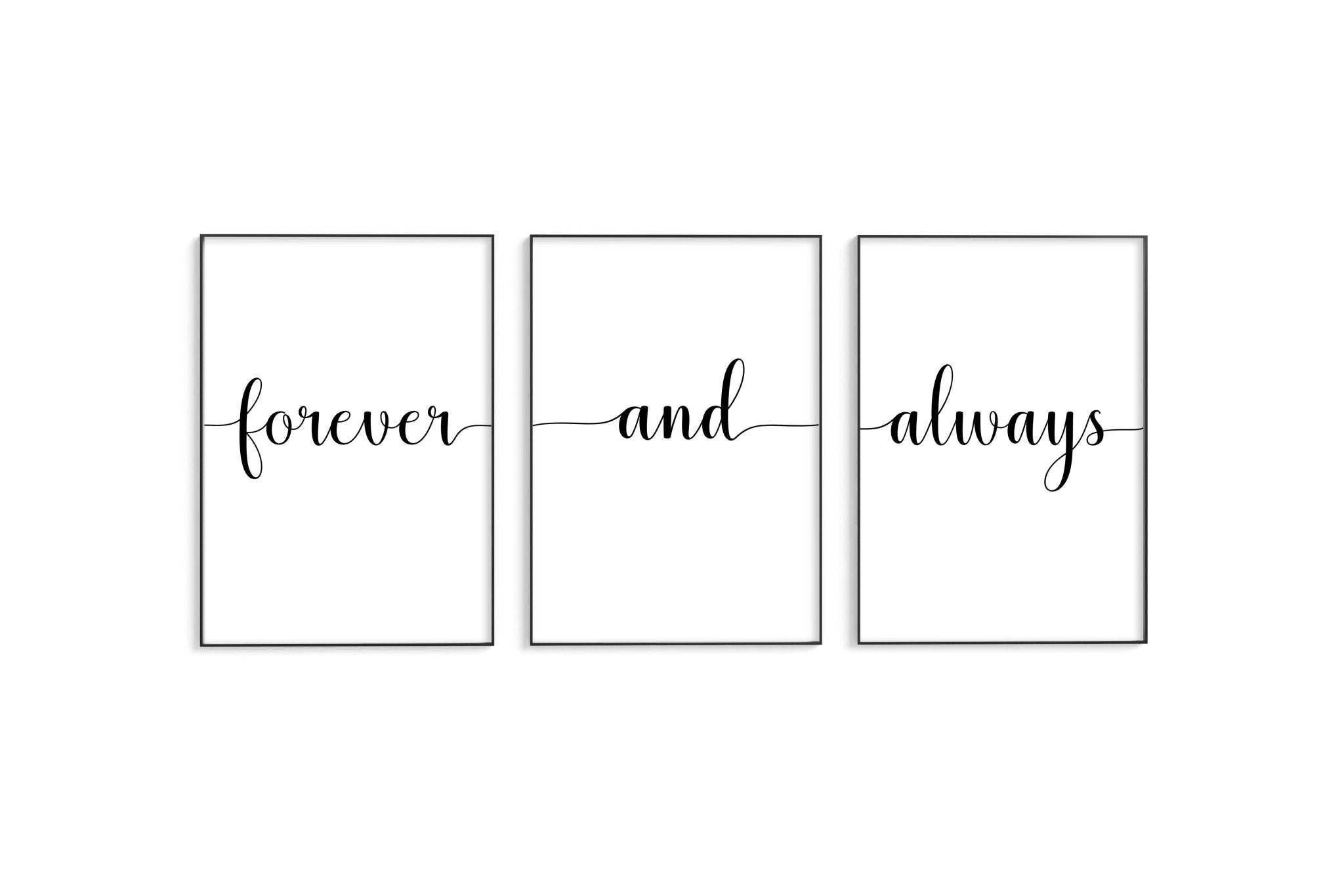 Forever And Always Trio Set - D'Luxe Prints