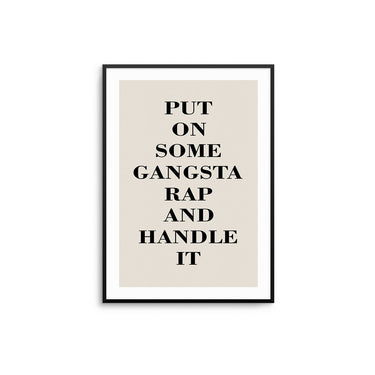Gangsta Rap - D'Luxe Prints