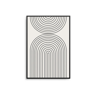 Geo Rainbow - Beige - D'Luxe Prints