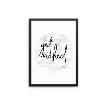 Get Naked Marble Frame - D'Luxe Prints