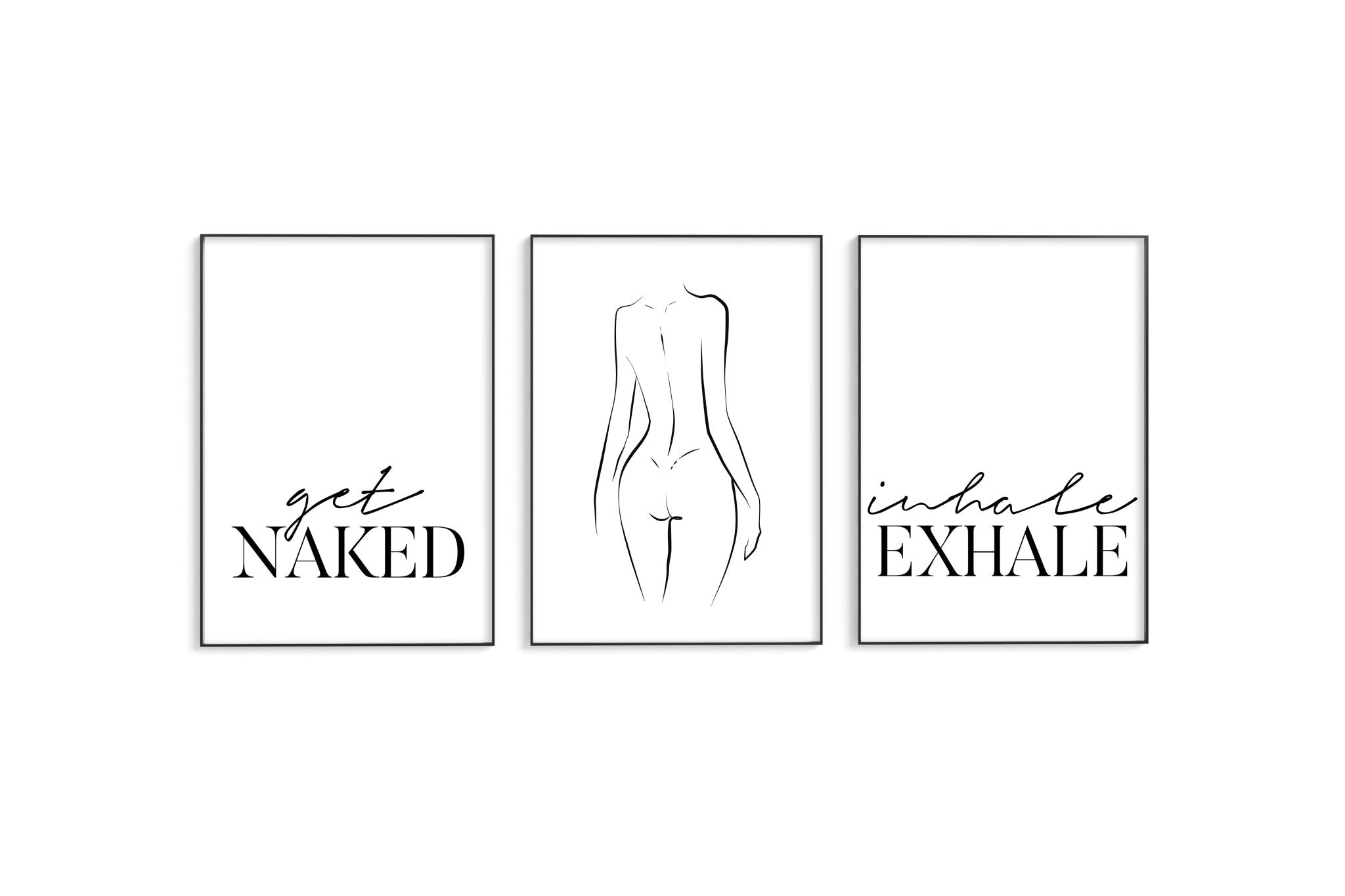 Get Naked | Naked | Inhale Exhale Trio Set - D'Luxe Prints