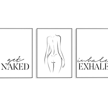 Get Naked | Naked | Inhale Exhale Trio Set - D'Luxe Prints