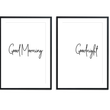 Good Morning | Goodnight Set - D'Luxe Prints
