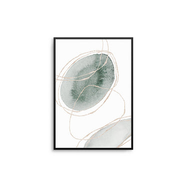 Green Gold Abstract - D'Luxe Prints