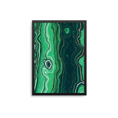 Green Malachite Gemstone III - D'Luxe Prints
