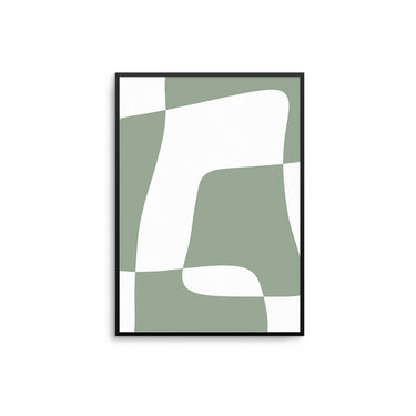 Green Margo Abstract Poster - D'Luxe Prints