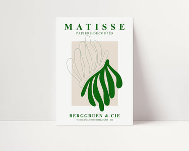 Green Matisse Curves - D'Luxe Prints