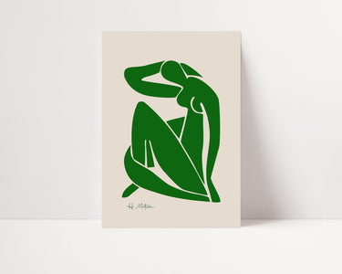 Green Matisse Pose - D'Luxe Prints