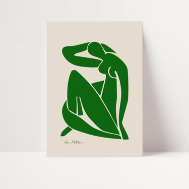 Green Matisse Pose - D'Luxe Prints