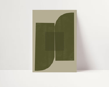 Green Shapes I - D'Luxe Prints