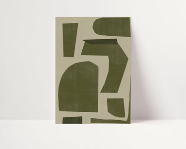 Green Shapes II - D'Luxe Prints