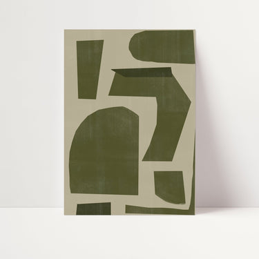 Green Shapes II - D'Luxe Prints