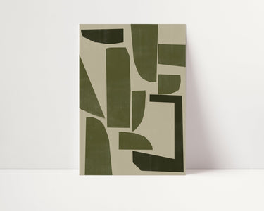Green Shapes III - D'Luxe Prints