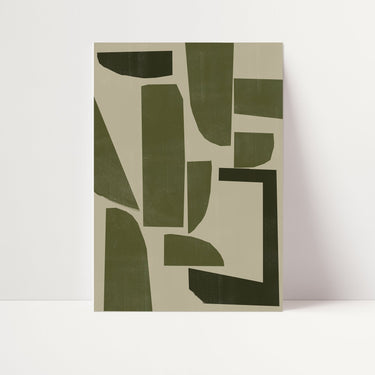 Green Shapes III - D'Luxe Prints