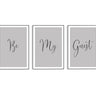 Grey Be My Guest Trio Set - D'Luxe Prints