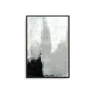 Grey & Black Canvas Abstract - D'Luxe Prints