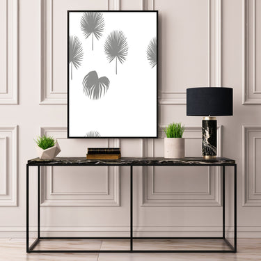 Grey Fan Palms - D'Luxe Prints