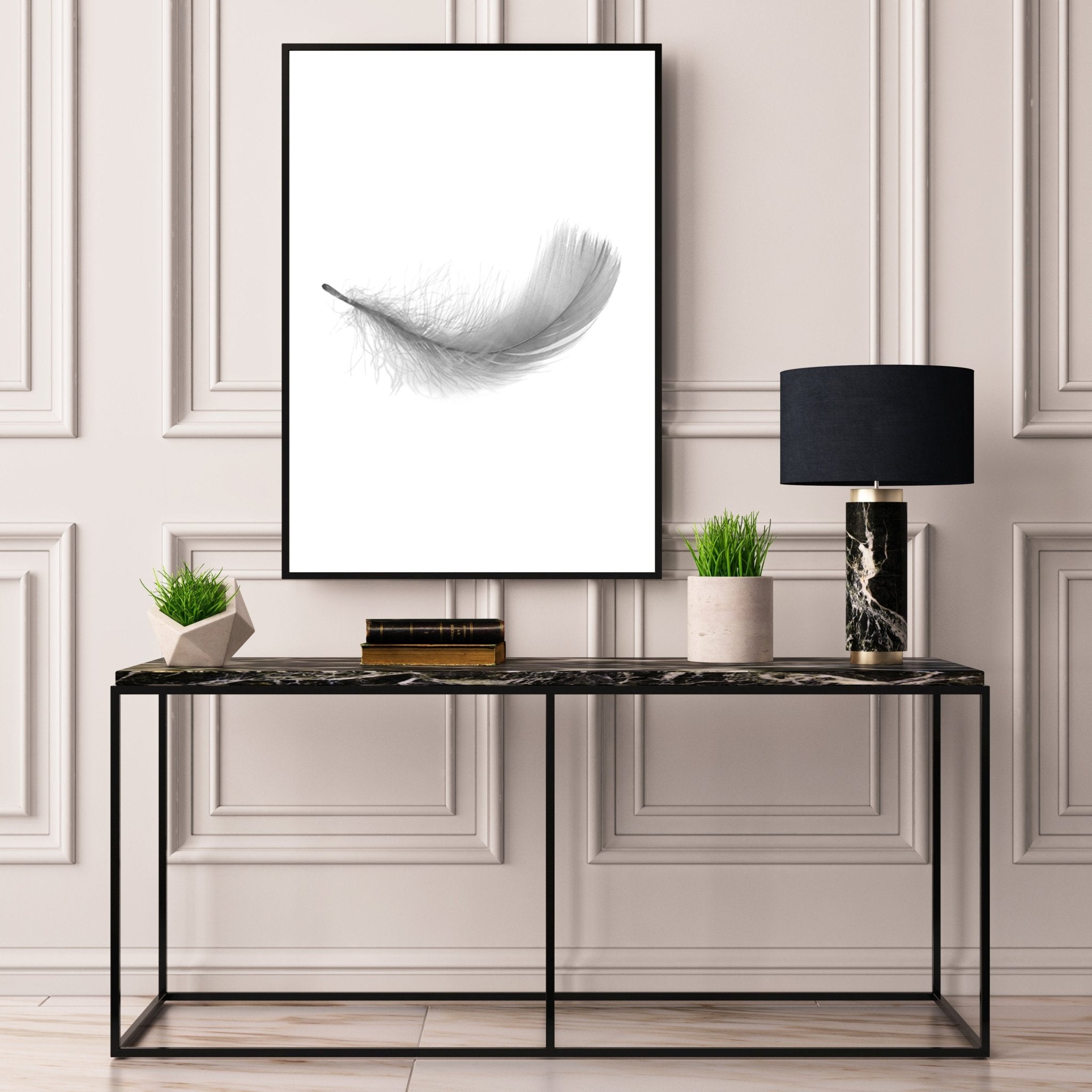 Grey Feather II - D'Luxe Prints