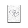 Grey Marble Hearts - D'Luxe Prints